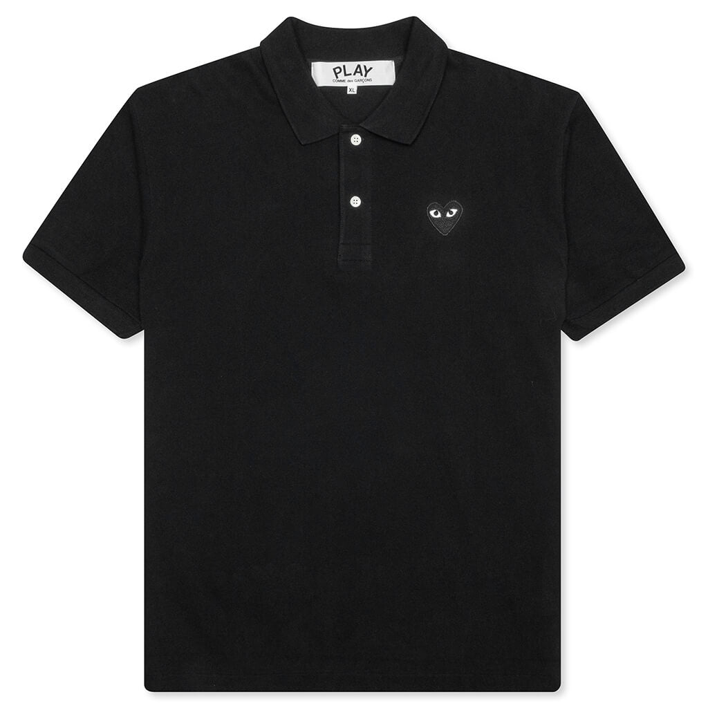 Black Emblem Polo Shirt - Black – Feature