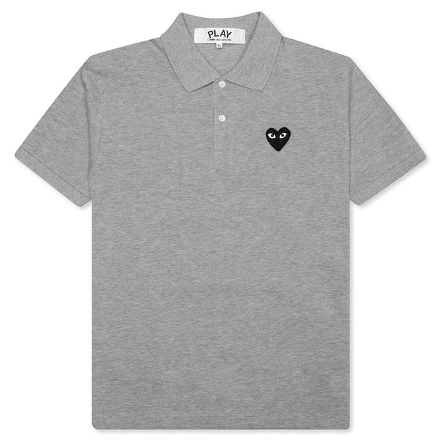 Black Emblem Polo Shirt - Grey – Feature