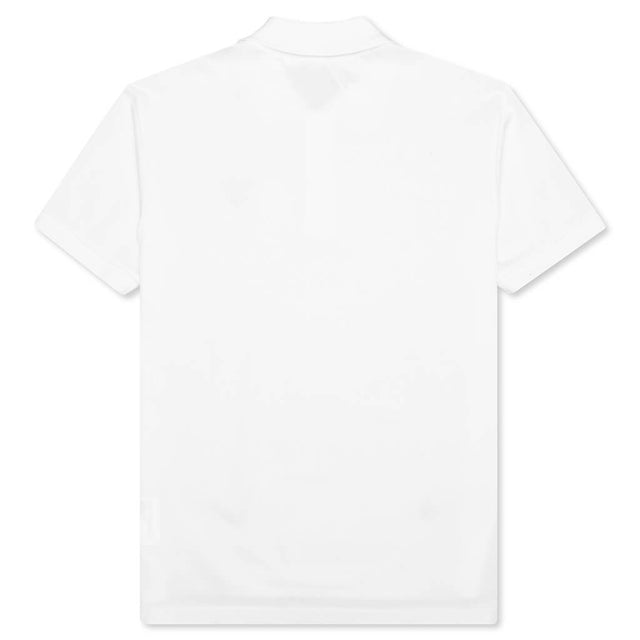 Black Emblem Polo Shirt - White – Feature