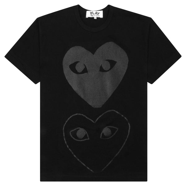 comme des garcons black heart t shirt