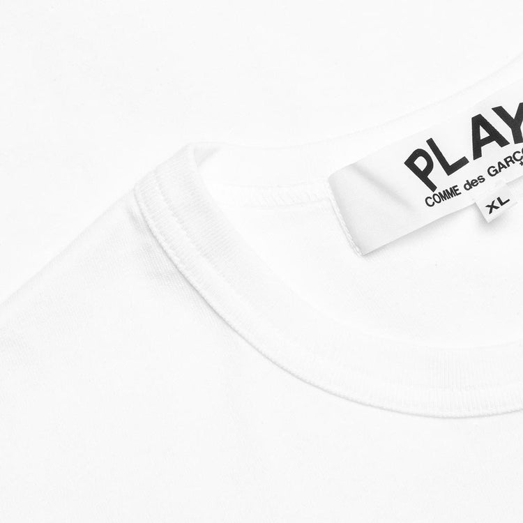 Comme des Garcons PLAY Gold Heart T-Shirt - White | Feature