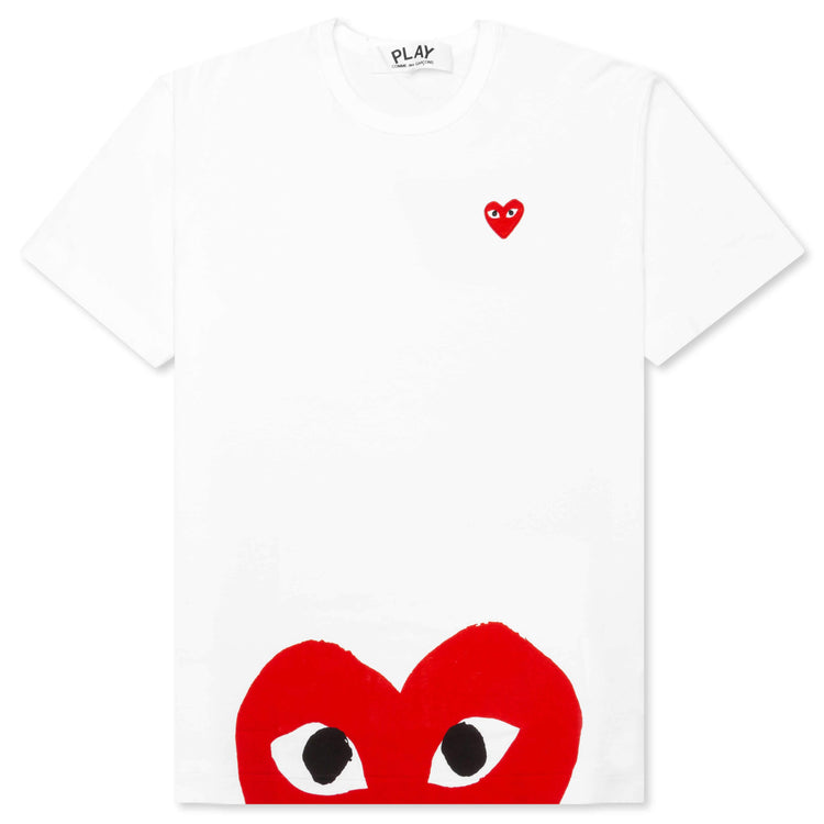 Comme des Garcons Play Red Half Heart T-shirt White main image 0