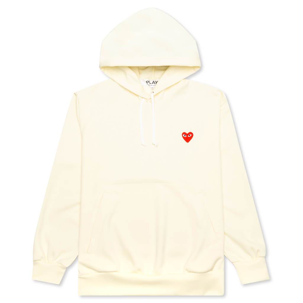 Ivory CDG Play Hoodie – Feature