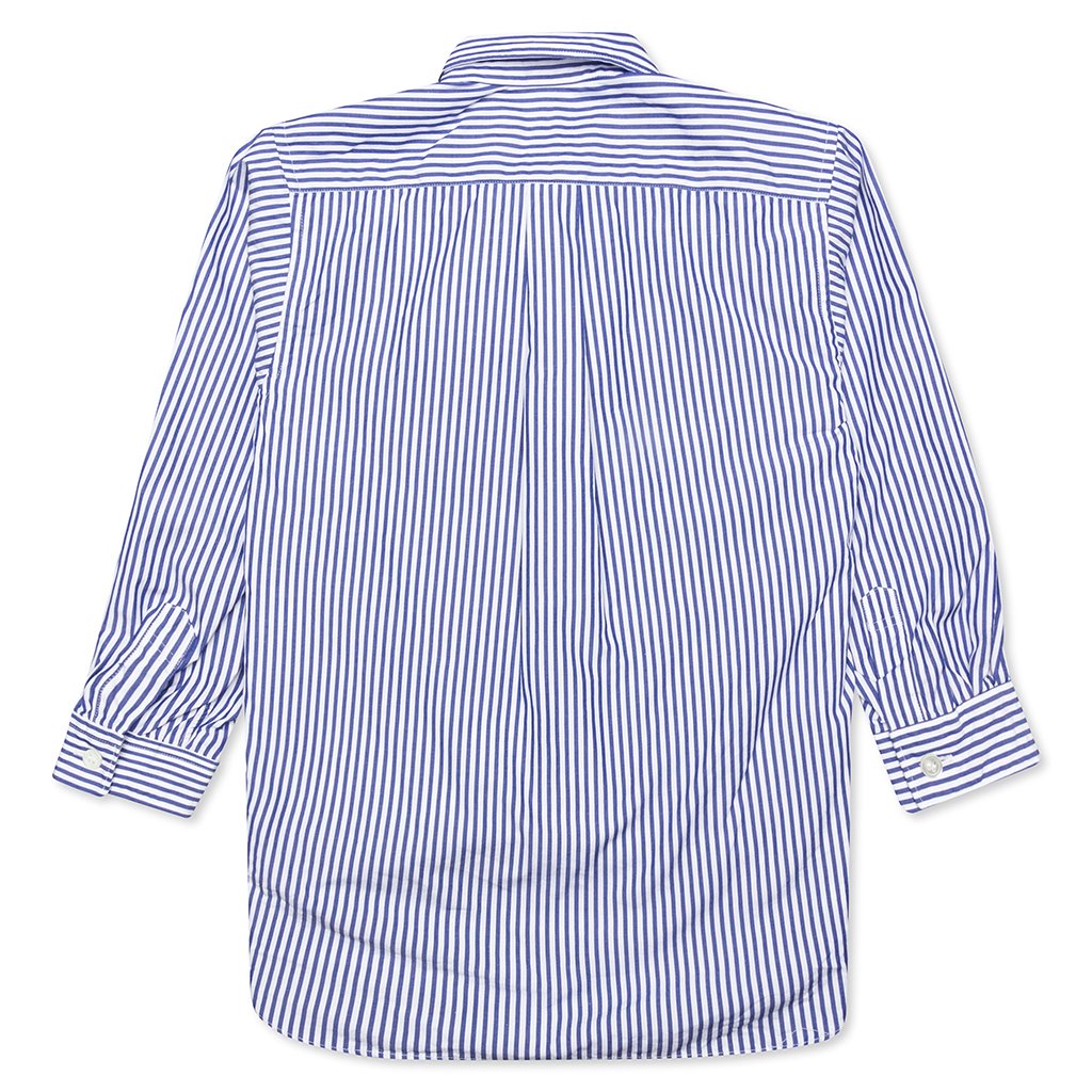Kid's L/S Striped Shirt - White/Blue – Feature