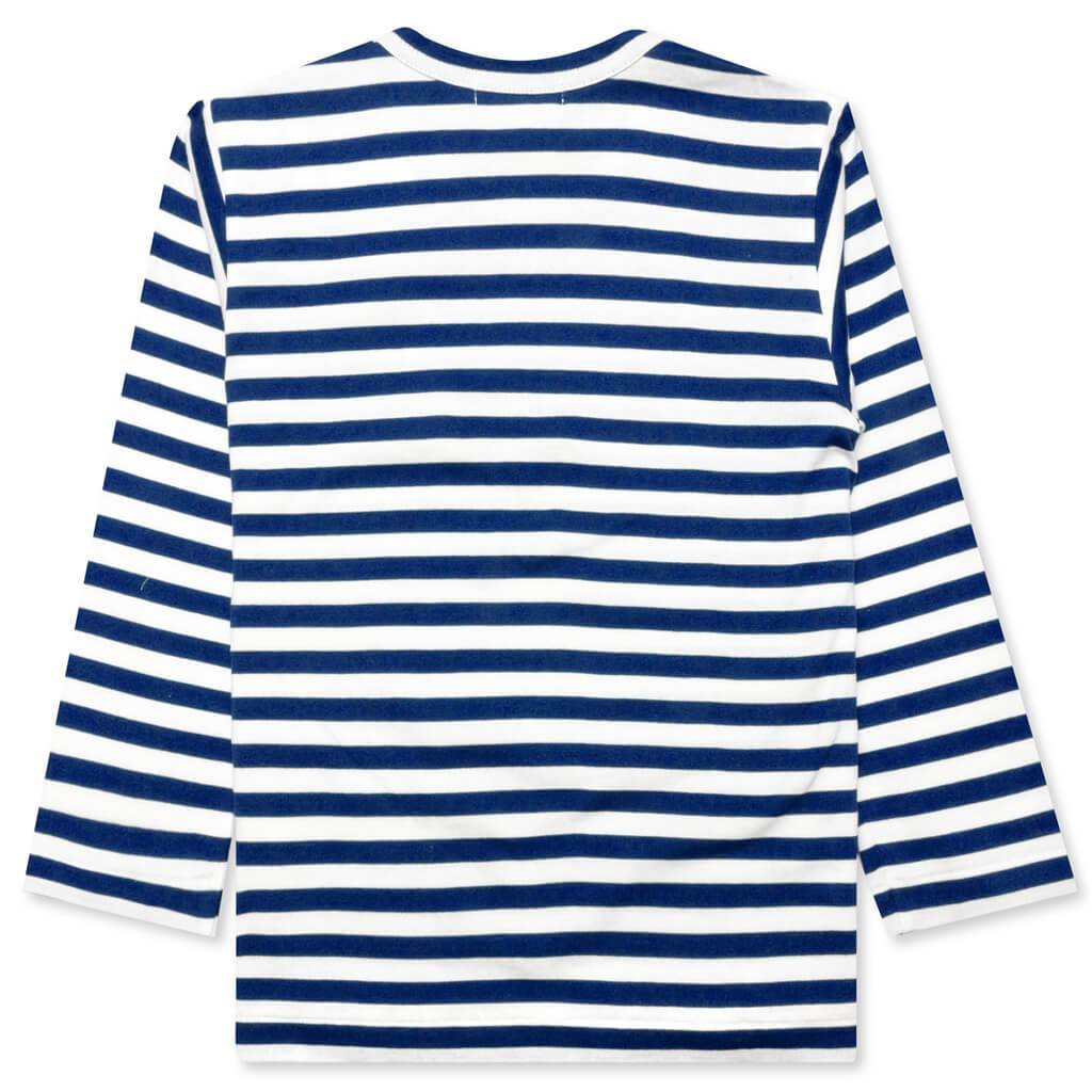 Kid's Striped Long Sleeve T-Shirt - Blue/White – Feature