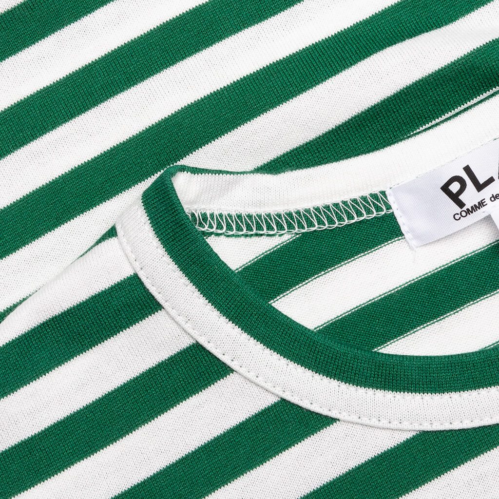 Kid's Striped L/S T-Shirt - Green/White – Feature