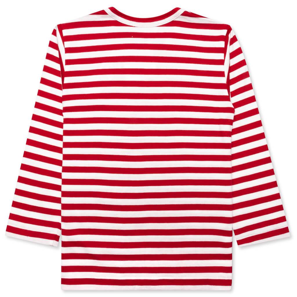 Kid's Striped Long Sleeve T-Shirt - Red/White – Feature