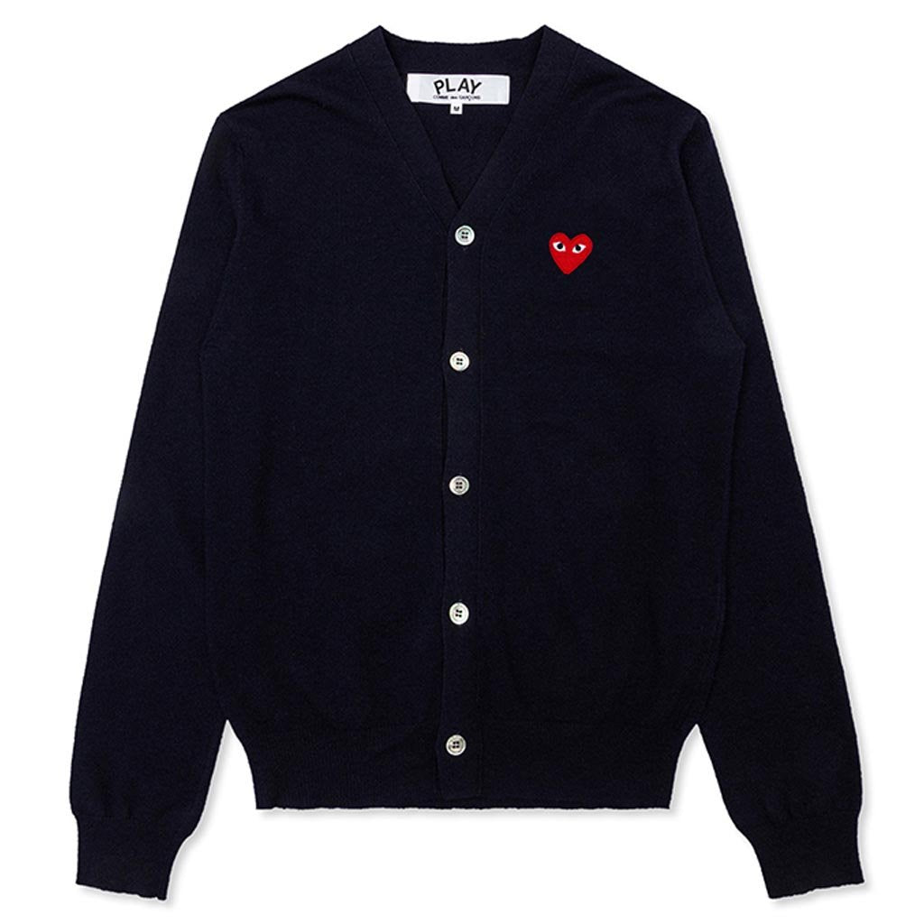 Knit Cardigan Red Heart - Navy – Feature