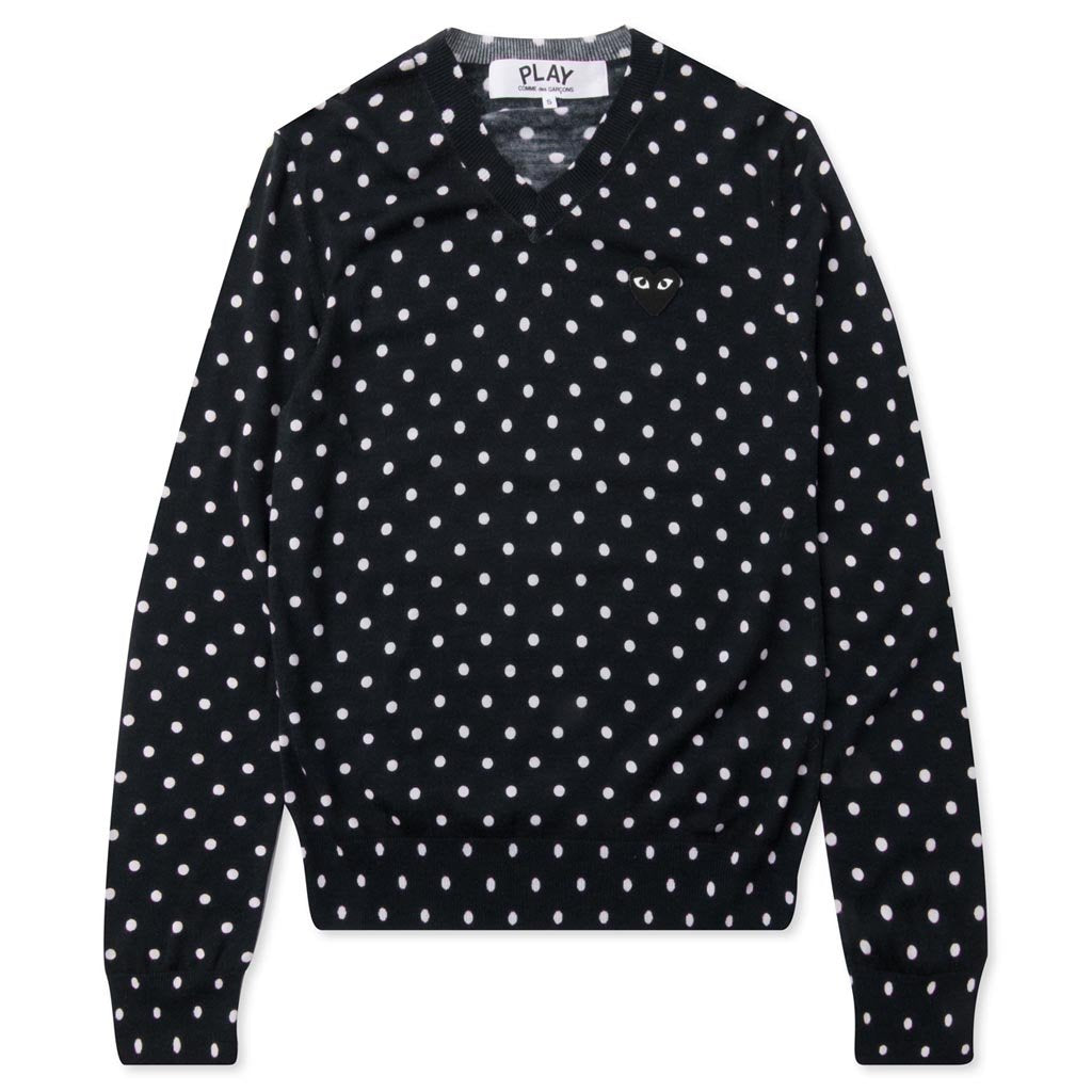 Polka Dot Sweater - Navy – Feature