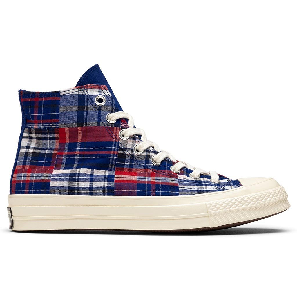 chuck 70 hi logo play white rush blue