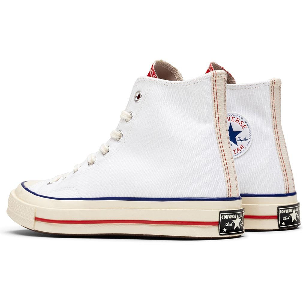 All Star Chuck '70 Hi - White/University Red/Egret – Feature