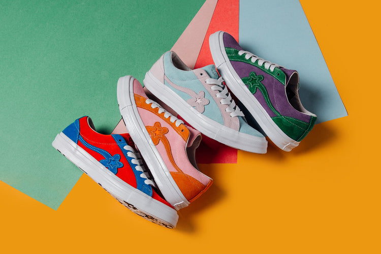 Converse x GOLF le FLEUR One Star Ox - Molten Lava/Diva Blue 