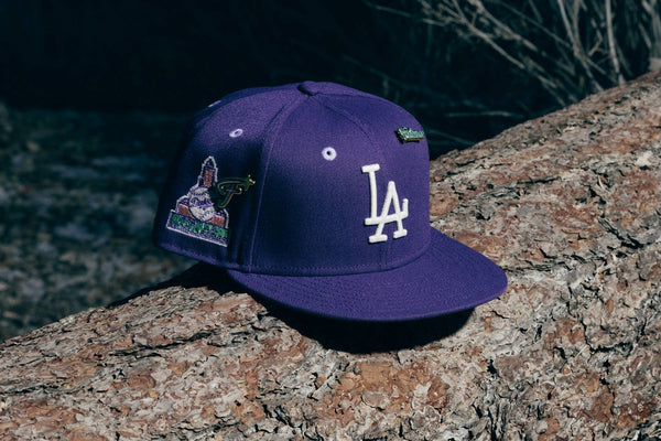 Los Angeles Dodgers New Era Custom Gray/Tie Dye Side Patch 59FIFTY Fitted Hat, 8 / Gray