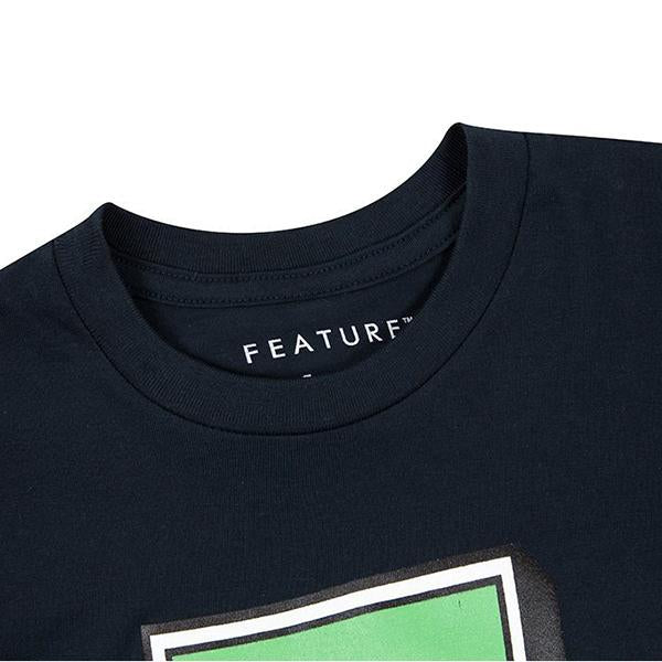 Kid's College F Tee - Charcoal/Green – Feature