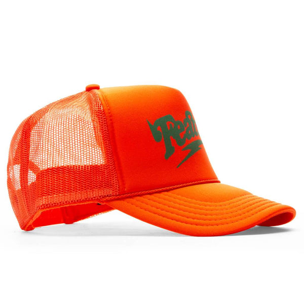 Spike Trucker Hat V1 - Orange/Green