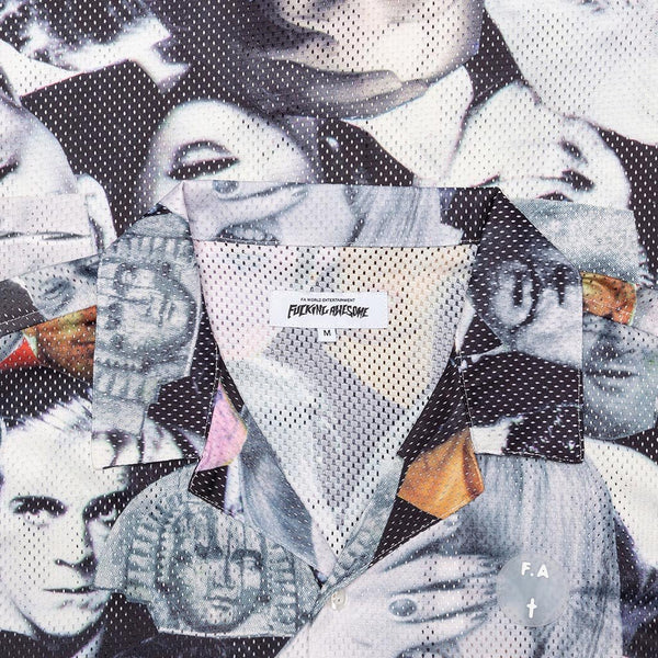 Jersey Mesh Club Shirt - Faces Collage