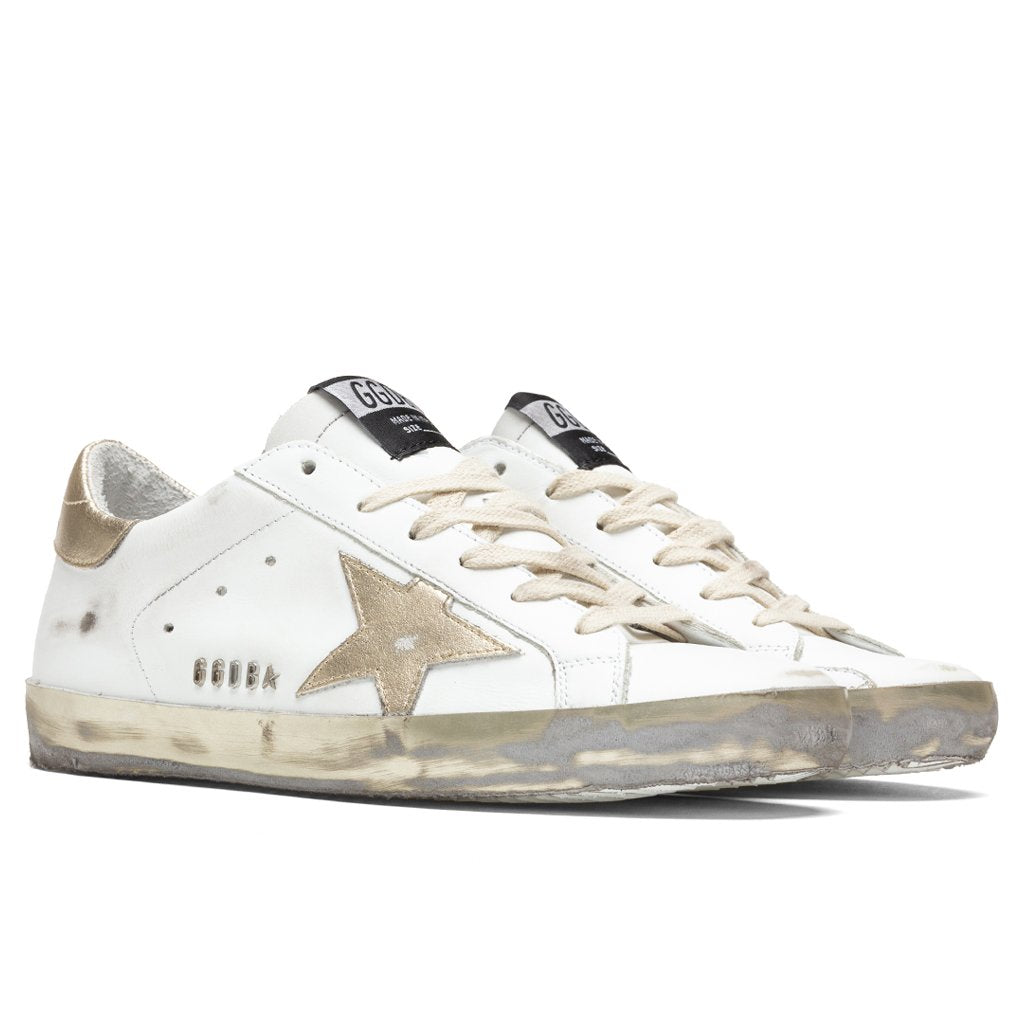 Women's Super-Star Sneakers - White/Gold – Feature