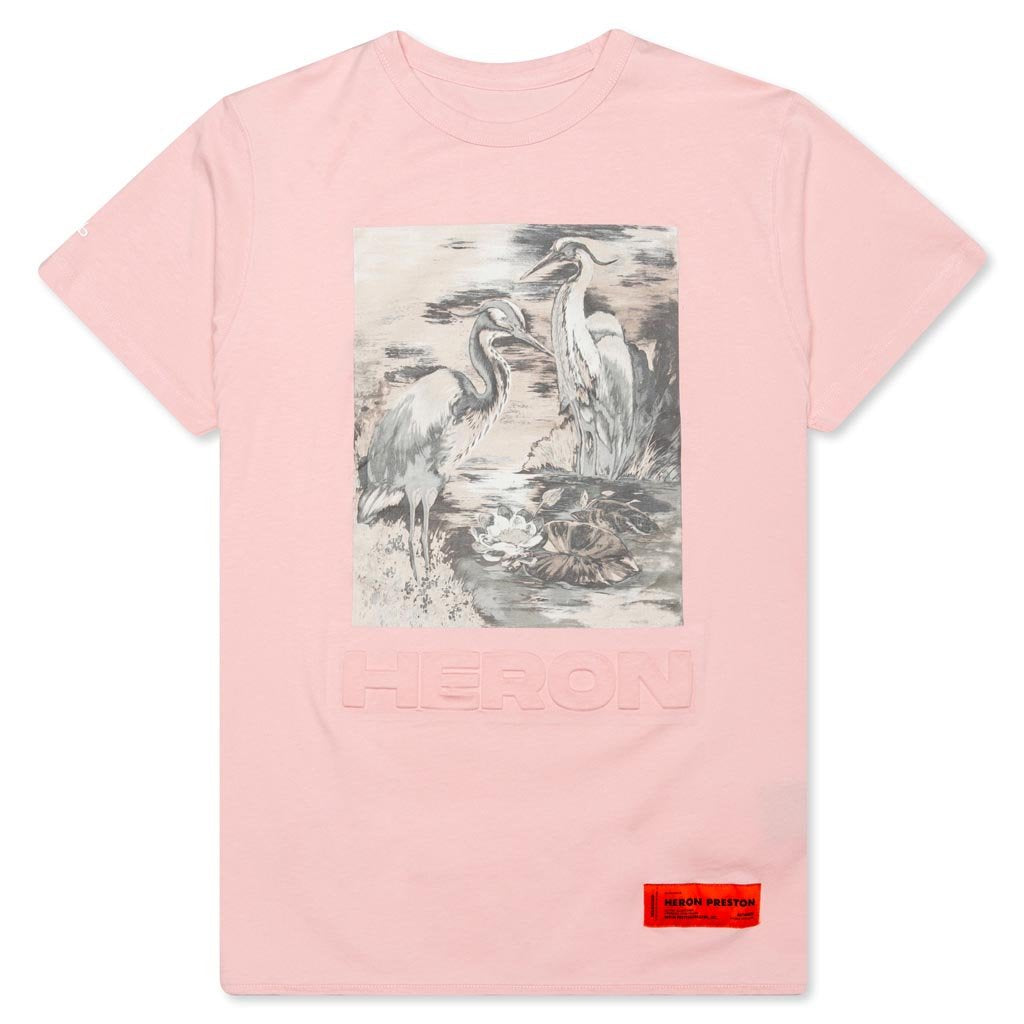 Heron Birds T-Shirt - Pink – Feature