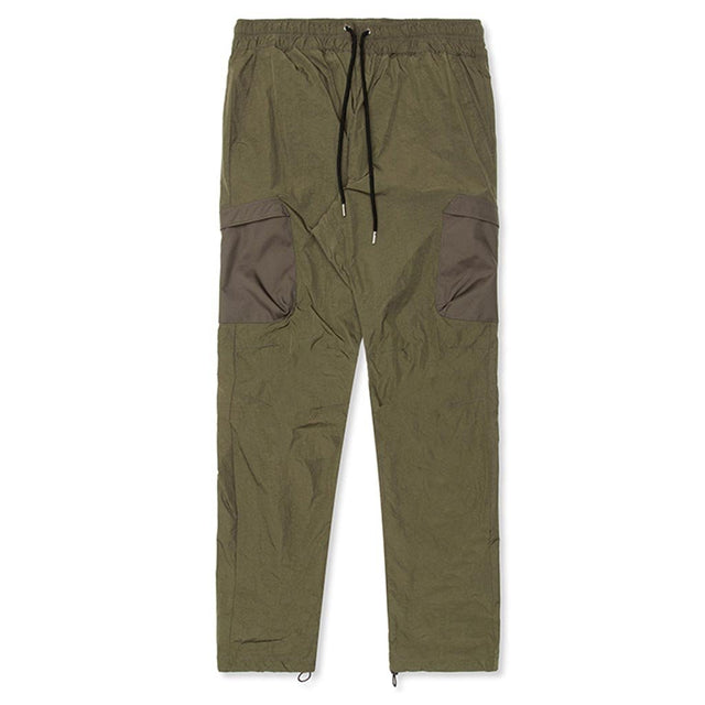 High Shrunk Nylon Cargo Pants - Olive – Feature