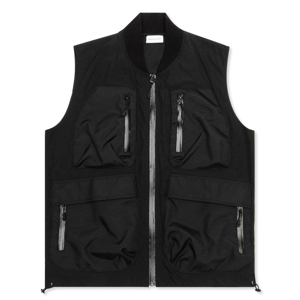 High Shrunk Nylon Utility Vest - Black – Feature