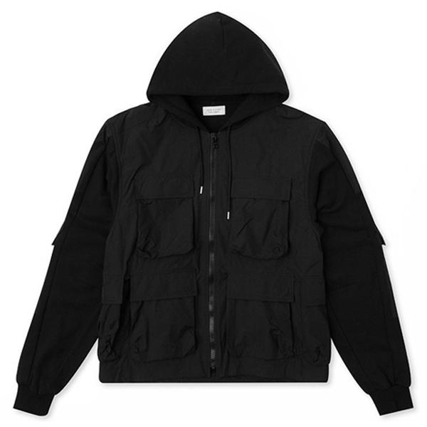 Nylon Paneled Jacket - Black – Feature