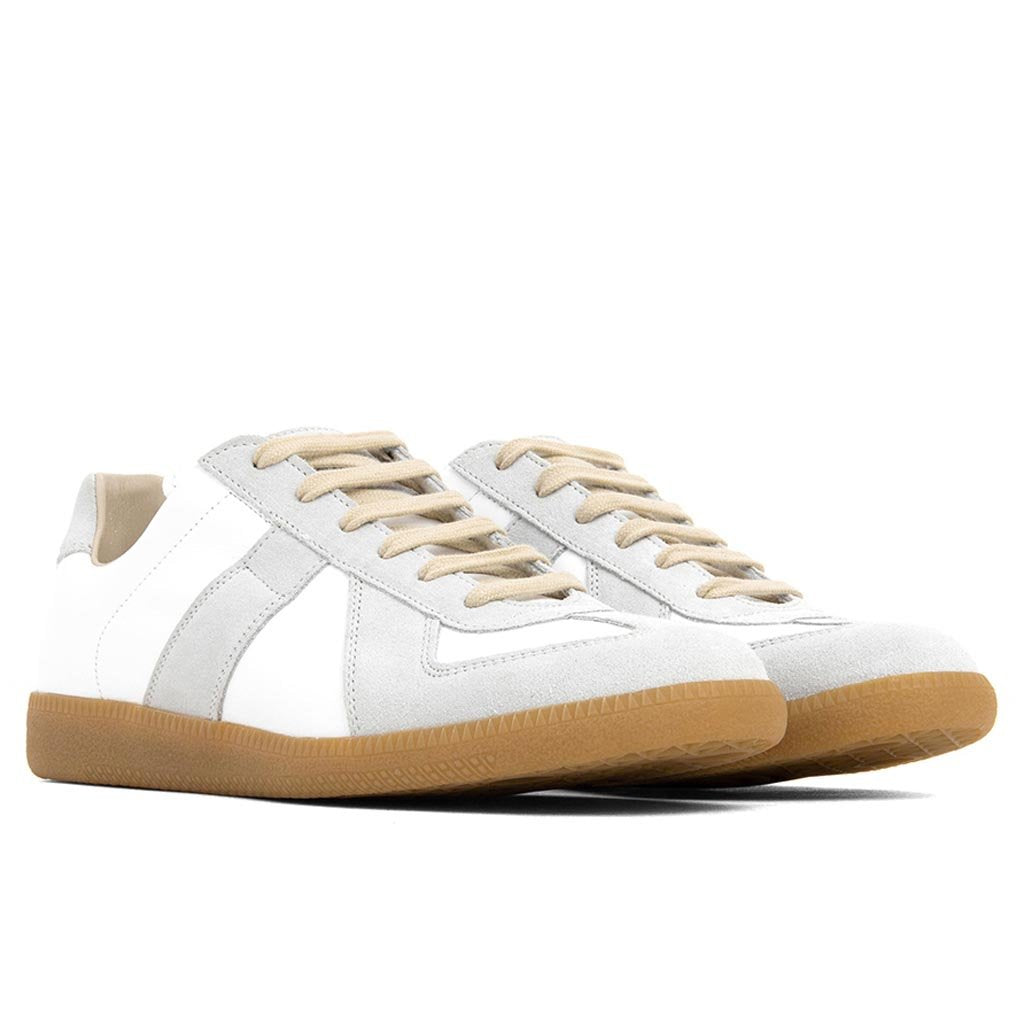 Replica Low Top Calf Skin - White/Grey – Feature