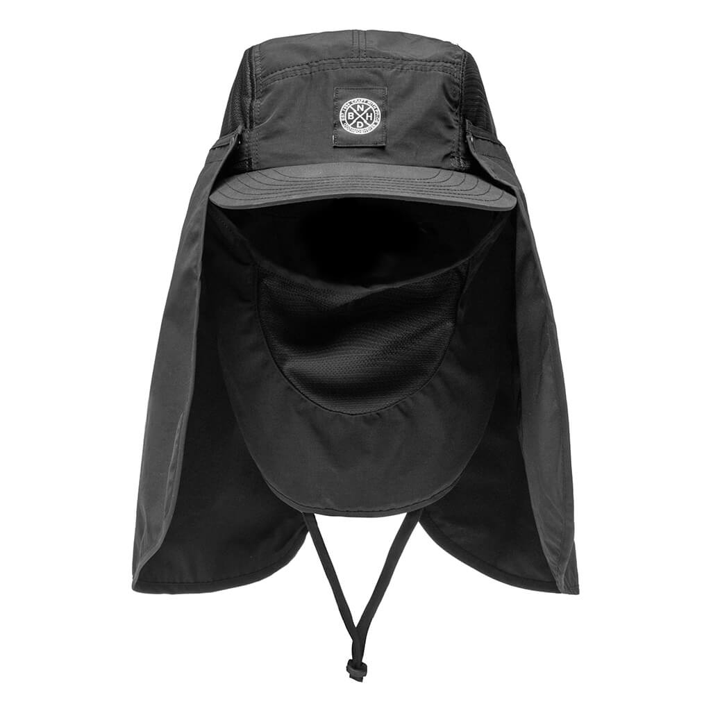 Neighborhood Dusters Cap with Neck Flap - Black | Sun Protection Hat ...