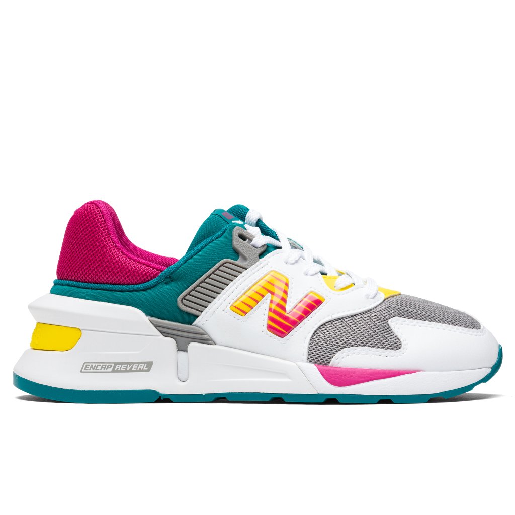 Women's 997 Sport - Munsell White/Team Teal – Feature