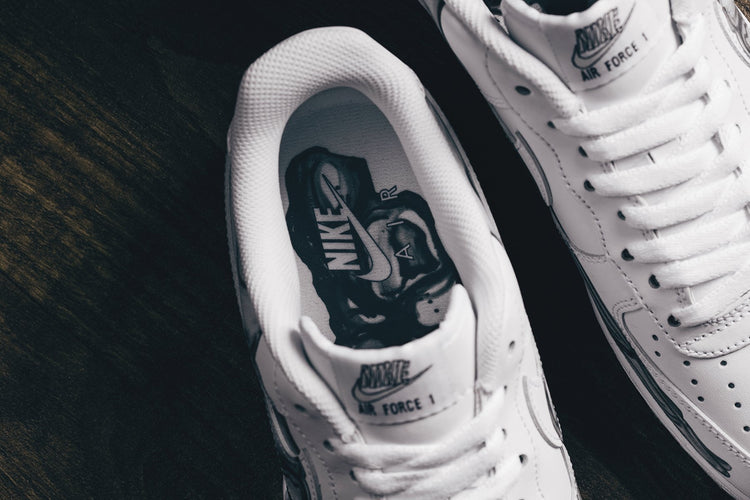 air force 1 skeleton white