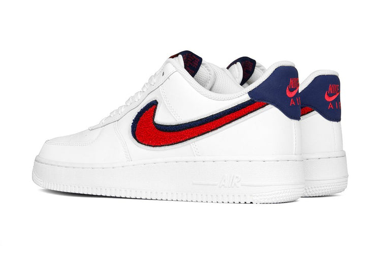 mens nike air force 1 red and white