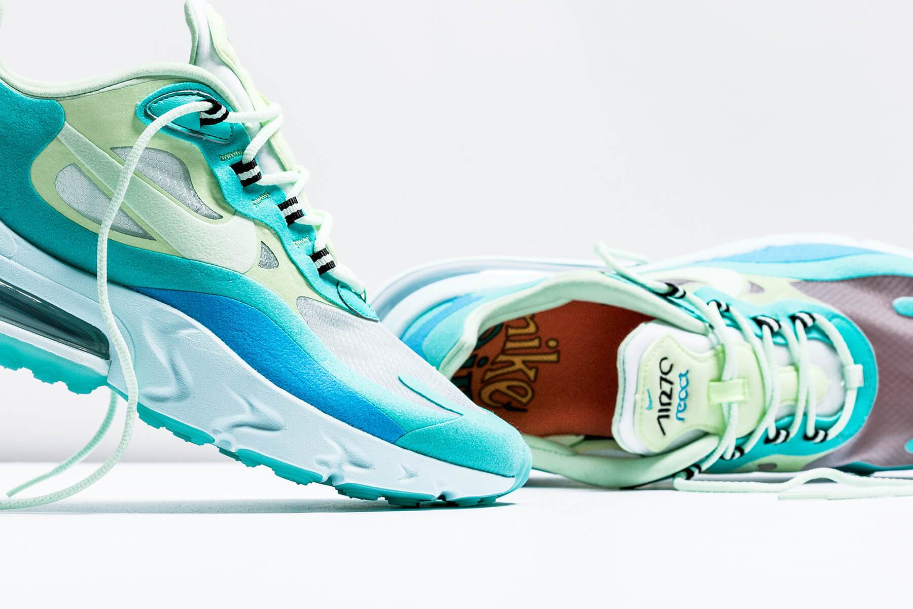 Air Max 270 React - Hyper Jade/Frosted Spruce/Barely Volt – Feature