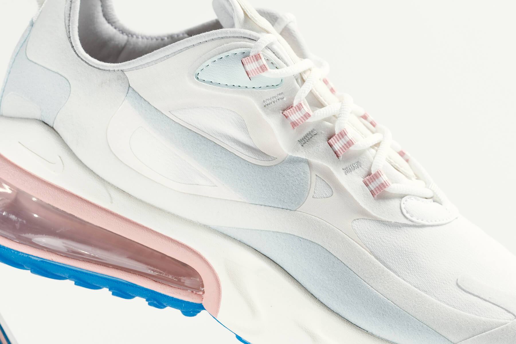 Nike air max 270 react summit white/ghost aqua/phantom women's best sale