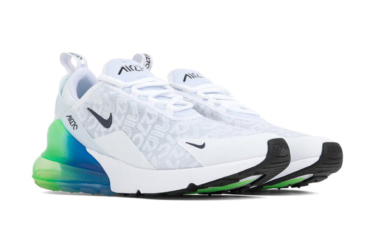 NIKE air max 270 White Lime Blast Photo Blue lace up shoes sneakers mens 12 NIKE air max 270 White Lime Blast Photo Blue lace up shoes  main image 2