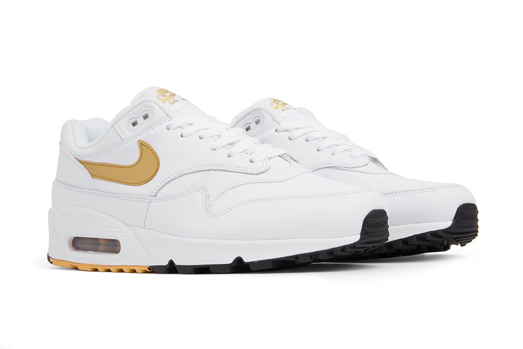 White and Gold Nike Air Max 90/1 – Feature