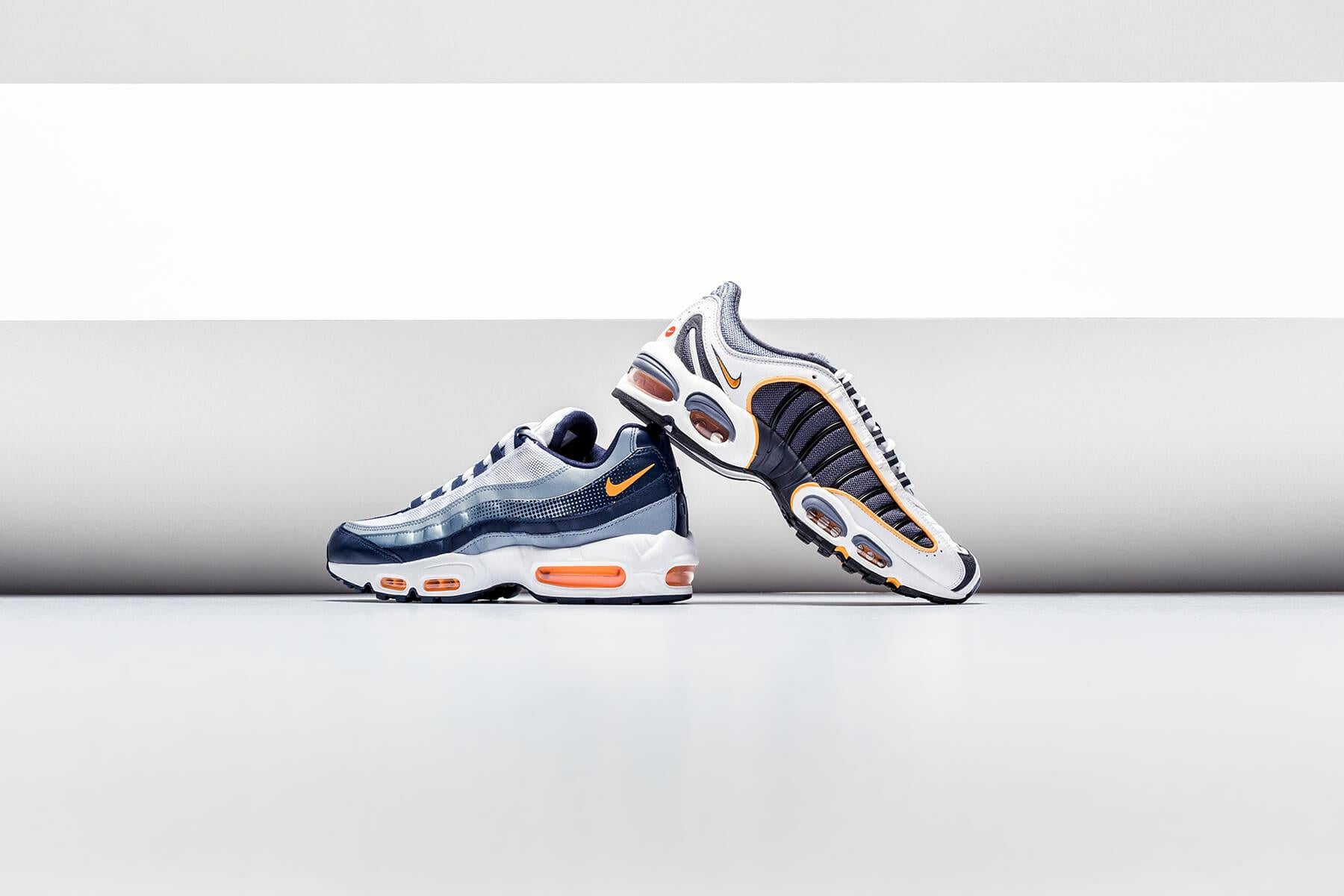 nike air max 95 se midnight navy laser orange