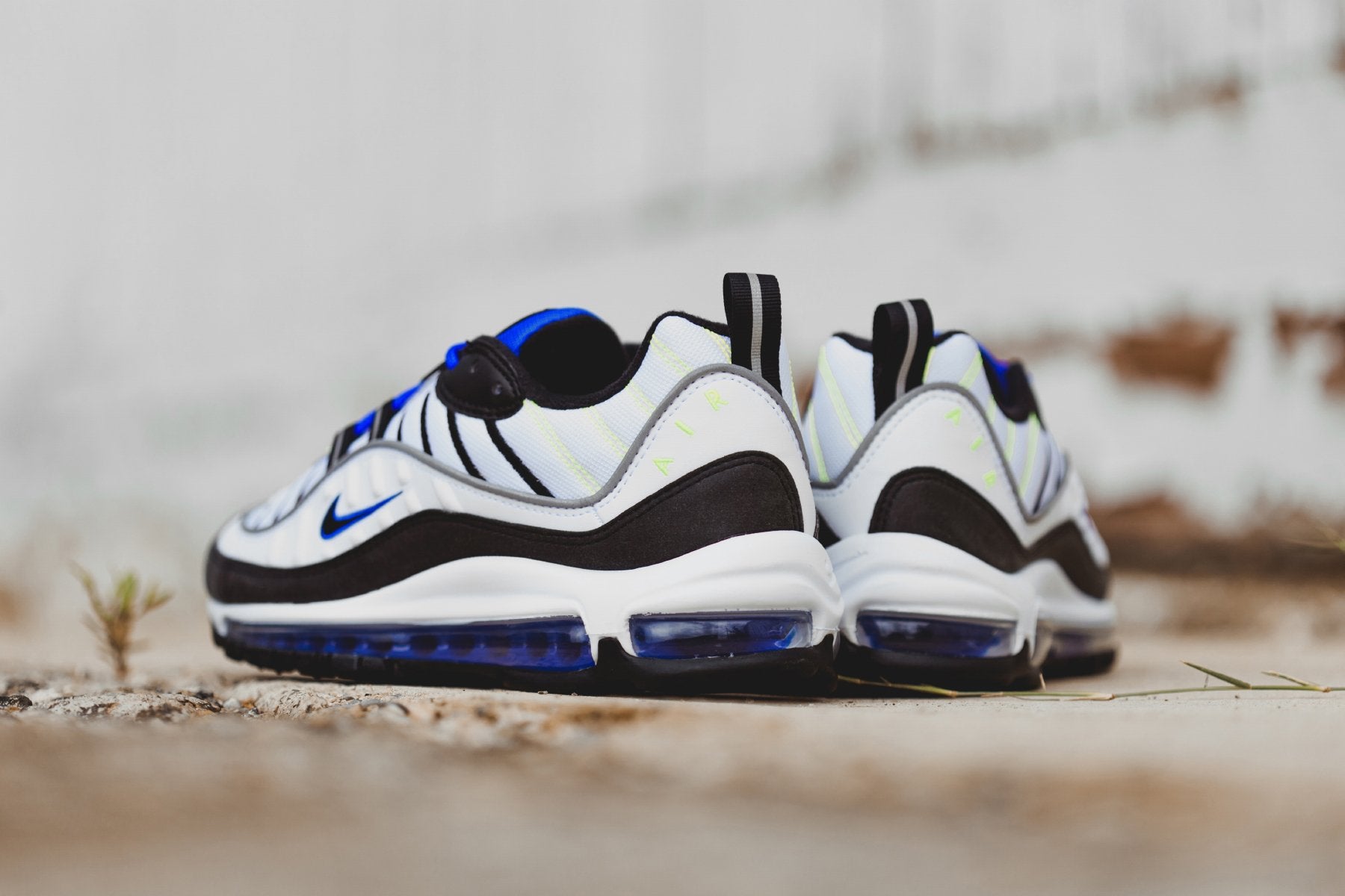 air max 98 white black racer blue volt