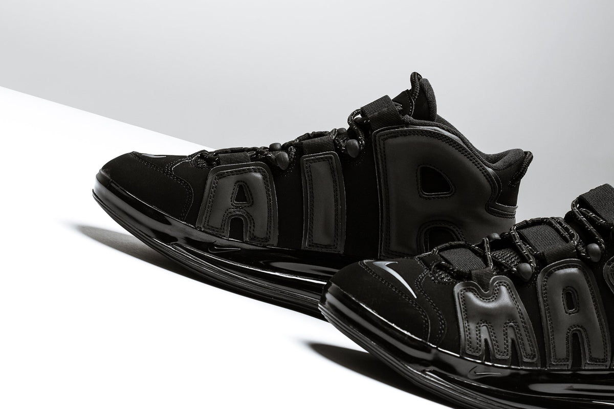 Air More Uptempo 720 QS - Black/Metallic Black – Feature