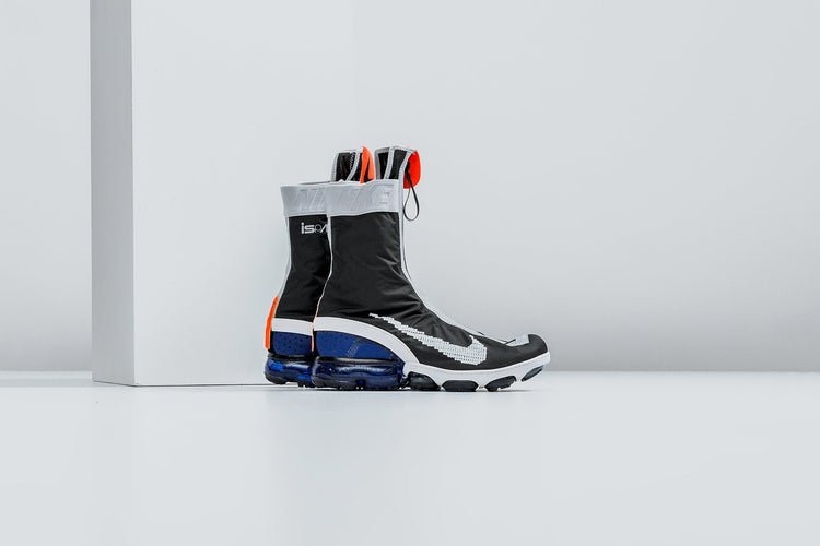 Air VaporMax FlyKnit Gaiter ISPA - Black/White/Deep Royal  display picture 1
