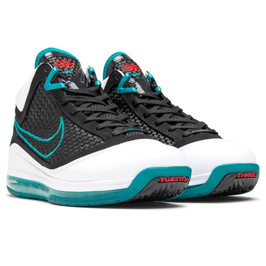 Nike LeBron 7 Shoes in online White/Glass Blue/Challenge Red/Black