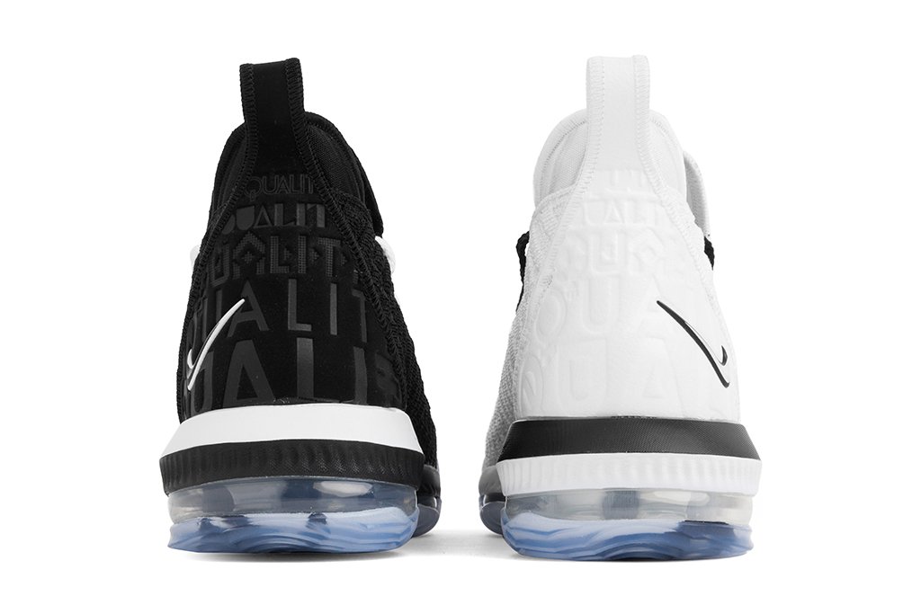 lebron black and white equality shoes
