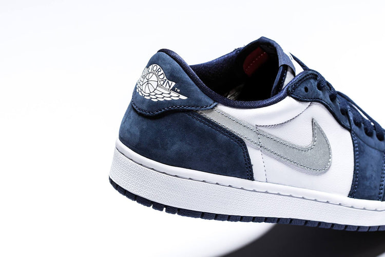metallic silver midnight navy jordan 1
