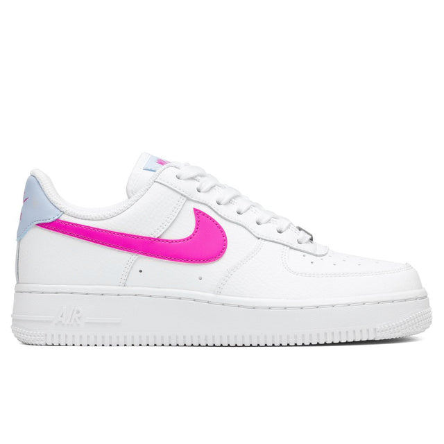 Women's Air Force 1 '07 - White/Fire Pink/Hydrogen Blue – Feature