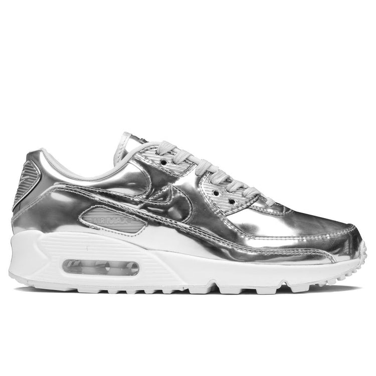 Women's Nike Air Max 90 SP Shoe Chrome/Platinum/White Feature