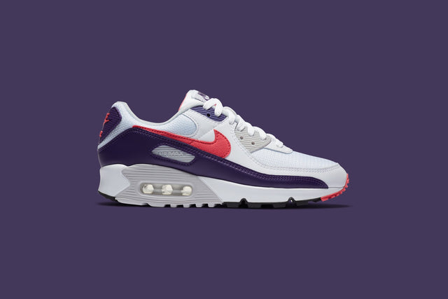 Women's Air Max III - White/Eggplant â Feature