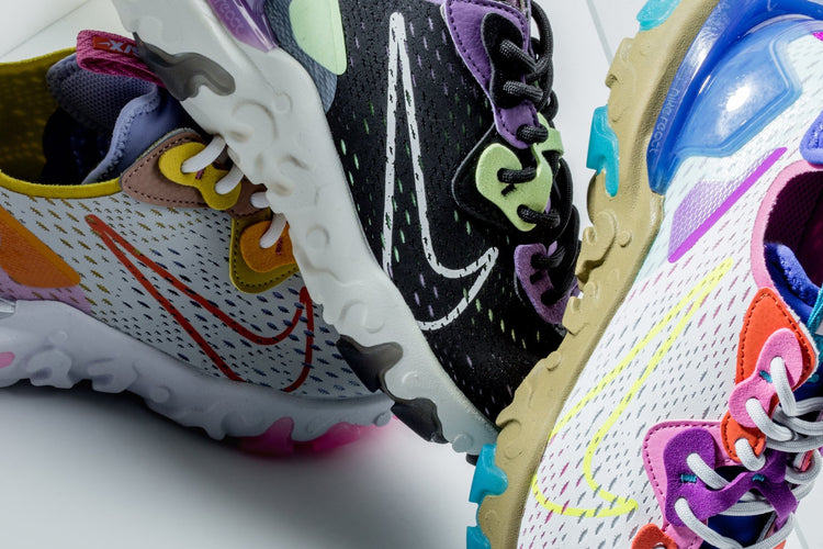 Women's React Vision - Black/Sail/Dark Smokey Grey/Gravity Purple â Feature