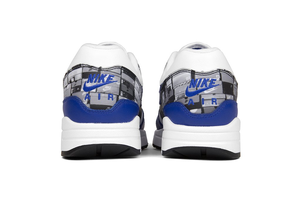 Nike x Atmos Air Max 1 Print 'We Love Nike' - White/Game Royal