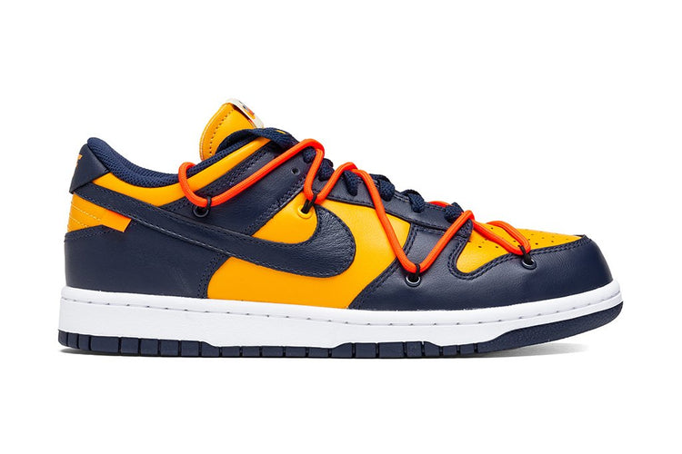 Nike x Off-White Dunk Low - University Gold/Midnight Navy – Feature