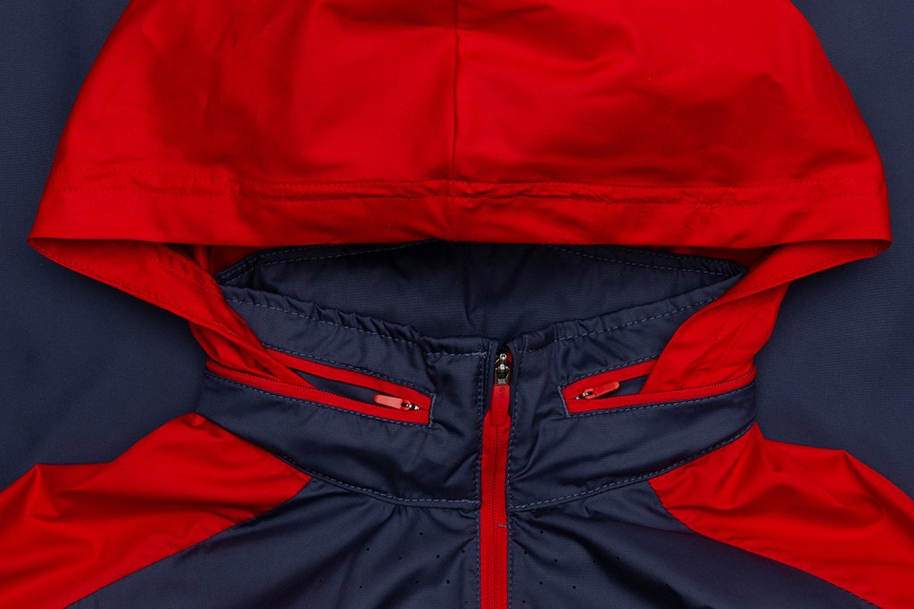Nike x Undercover Gyakusou Hooded Jacket - Thunder Blue/Sport Red