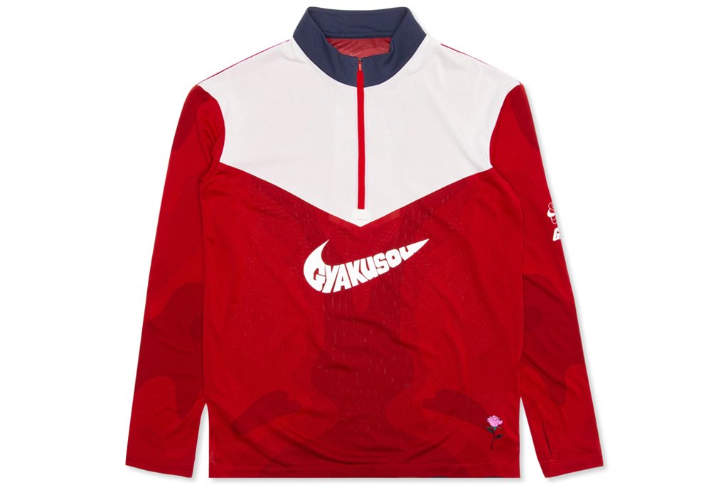 Nike x Undercover Gyakusou L/S Top - Sport Red/Thunder Blue/Sail – Feature