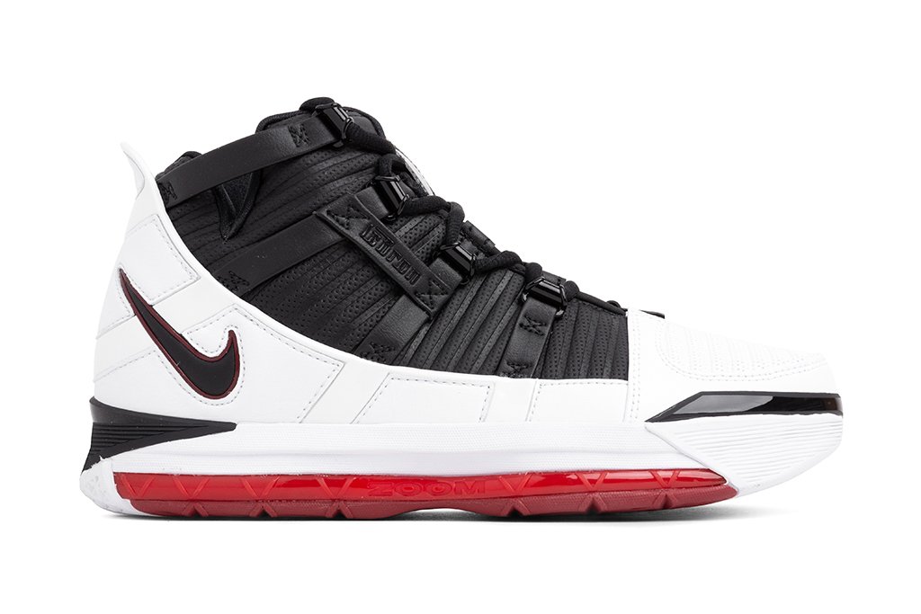 Zoom Lebron III QS - White/Varsity Crimson – Feature